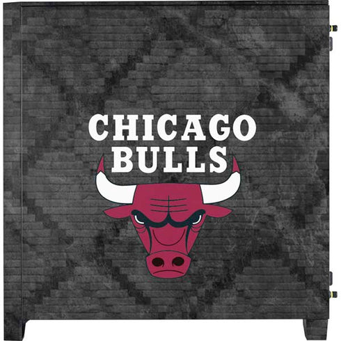 NBA Chicago Bulls Dark Rust Corsair 4000D Tempered Glass Mid-Tower ATX Case Skin