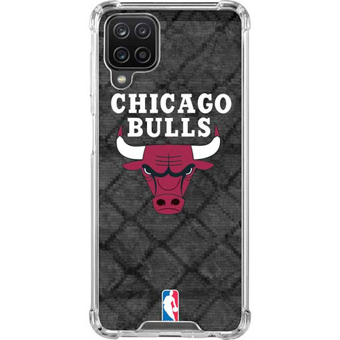 NBA Chicago Bulls Dark Rust Galaxy A12 Clear Case
