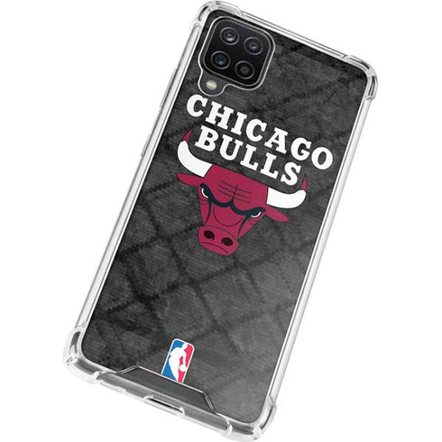 NBA Chicago Bulls Dark Rust Galaxy A12 Clear Case