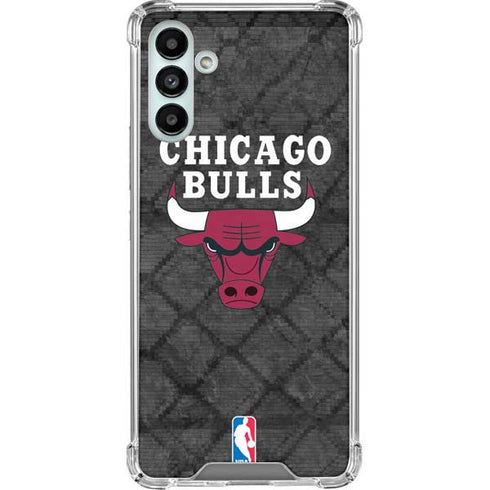 NBA Chicago Bulls Dark Rust Galaxy A13 5G Clear Case