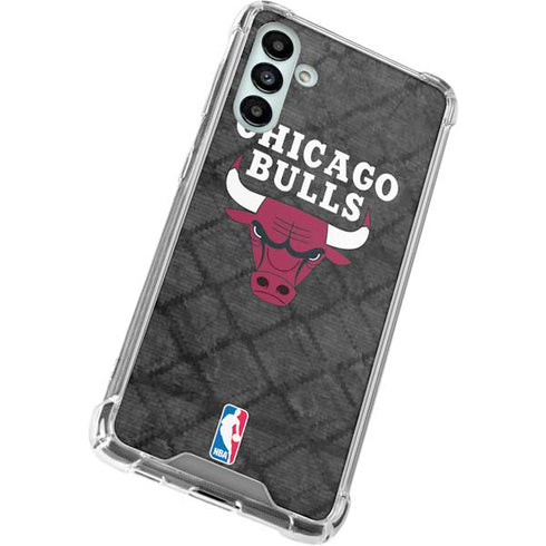 NBA Chicago Bulls Dark Rust Galaxy A13 5G Clear Case