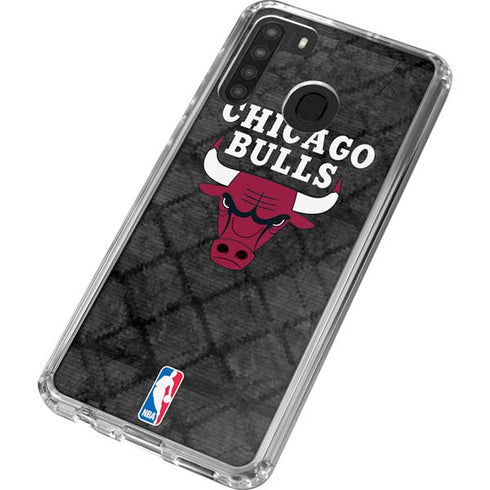 NBA Chicago Bulls Dark Rust Galaxy A21 Clear Case