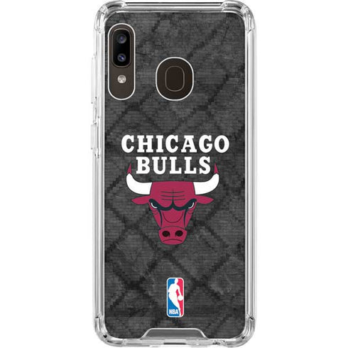NBA Chicago Bulls Dark Rust Galaxy A30 Clear Case