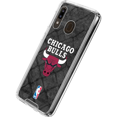 NBA Chicago Bulls Dark Rust Galaxy A30 Clear Case
