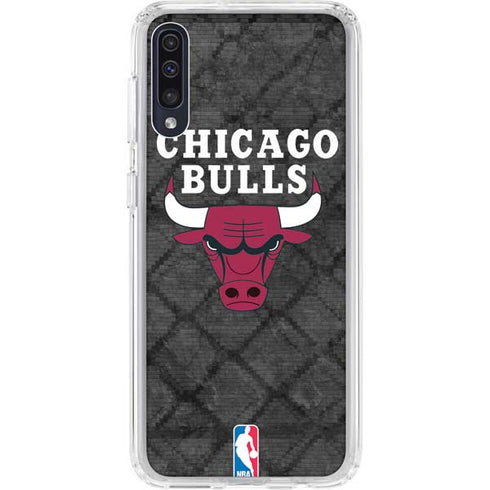 NBA Chicago Bulls Dark Rust Galaxy A50 Clear Case