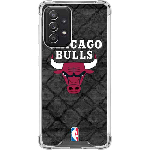 NBA Chicago Bulls Dark Rust Galaxy A52 5G Clear Case