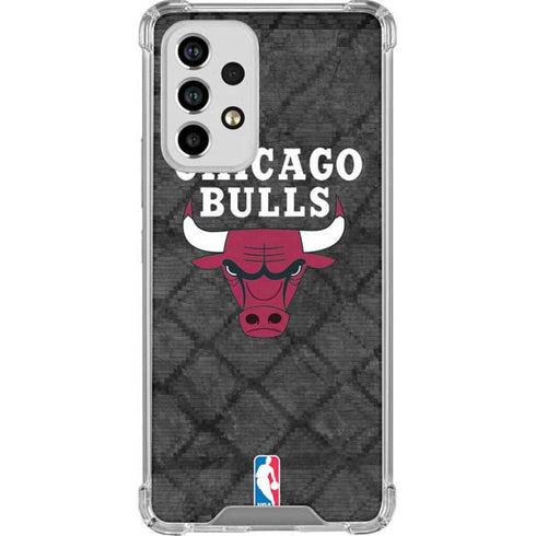 NBA Chicago Bulls Dark Rust Galaxy A53 5G Clear Case