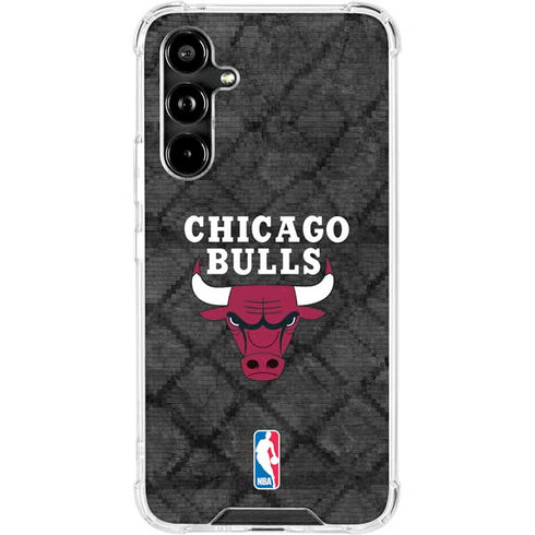 NBA Chicago Bulls Dark Rust Galaxy A54 5G Clear Case