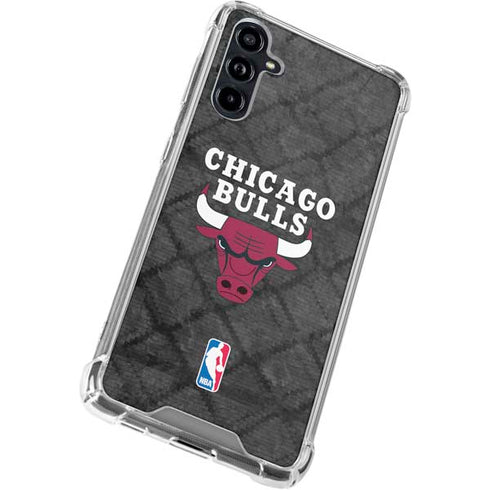 NBA Chicago Bulls Dark Rust Galaxy A54 5G Clear Case