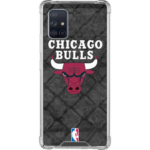 NBA Chicago Bulls Dark Rust Galaxy A71 5G Clear Case