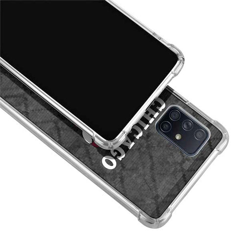 NBA Chicago Bulls Dark Rust Galaxy A71 5G Clear Case