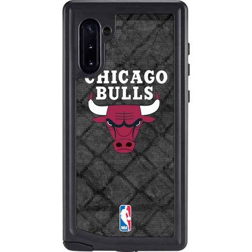 NBA Chicago Bulls Dark Rust Galaxy Note 10 Waterproof Case