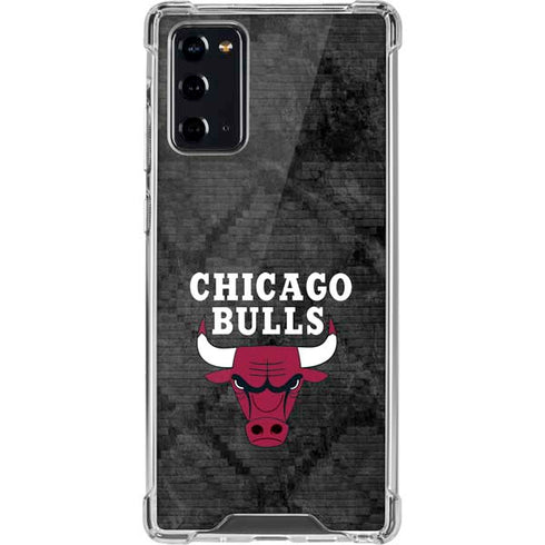 NBA Chicago Bulls Dark Rust Galaxy Note20 5G Clear Case