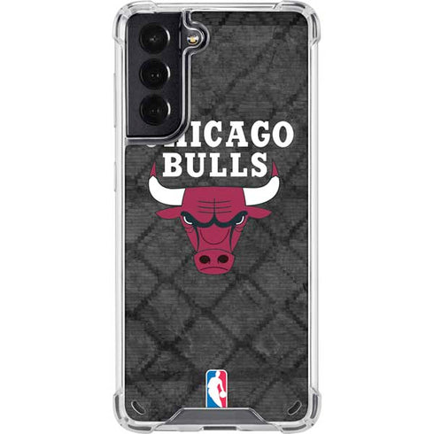 NBA Chicago Bulls Dark Rust Galaxy S21 5G Clear Case
