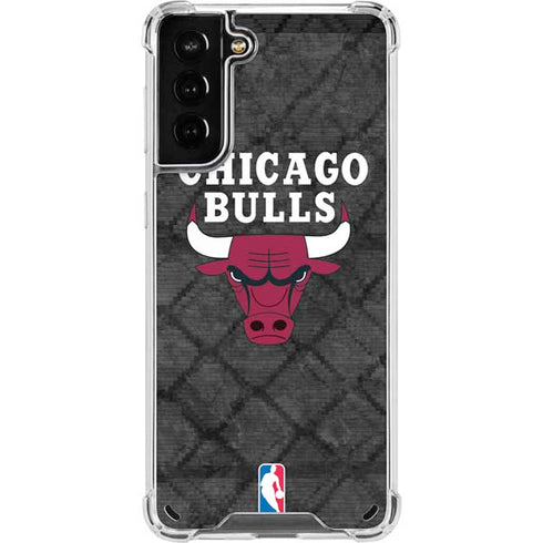 NBA Chicago Bulls Dark Rust Galaxy S21 Plus 5G Clear Case
