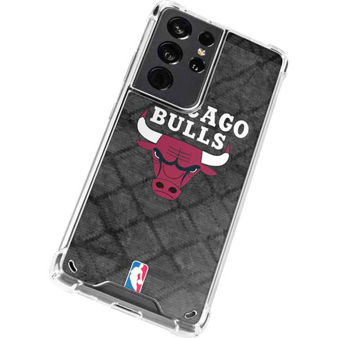 NBA Chicago Bulls Dark Rust Galaxy S21 Ultra 5G Clear Case