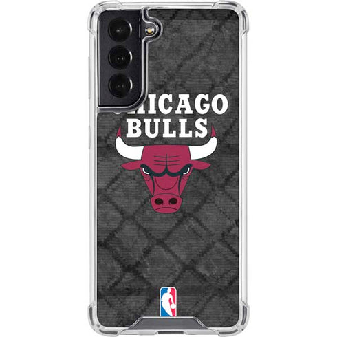 NBA Chicago Bulls Dark Rust Galaxy S22 Clear Case