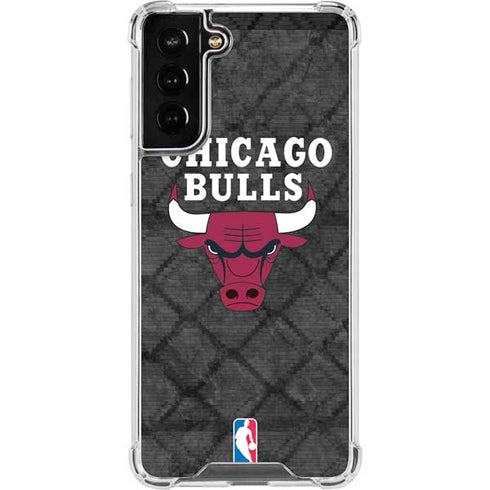 NBA Chicago Bulls Dark Rust Galaxy S22 Plus Clear Case