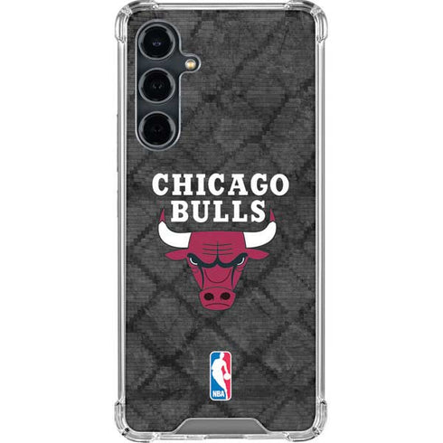 NBA Chicago Bulls Dark Rust Galaxy S23 FE Clear Case