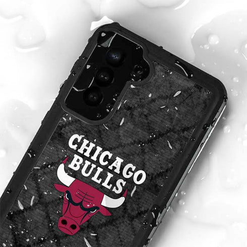 NBA Chicago Bulls Dark Rust Galaxy S23 Plus Waterproof Case