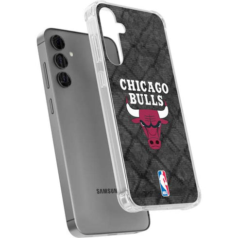 NBA Chicago Bulls Dark Rust Galaxy S24 Plus Clear Case