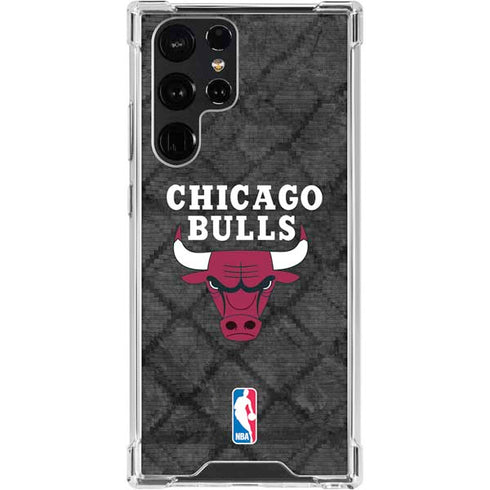 NBA Chicago Bulls Dark Rust Galaxy S24 Ultra Clear Case