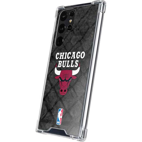 NBA Chicago Bulls Dark Rust Galaxy S24 Ultra Clear Case