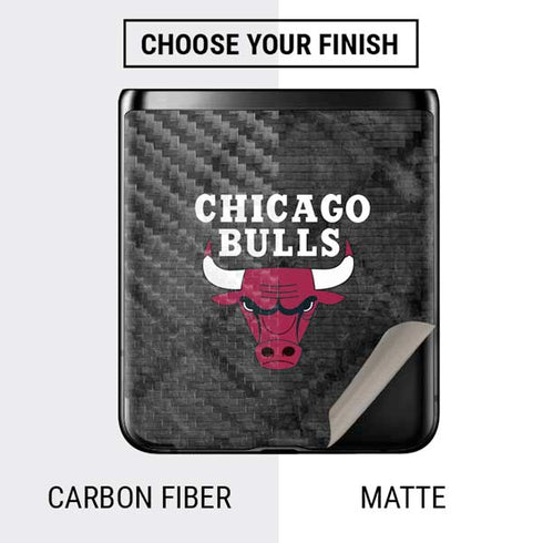 NBA Chicago Bulls Dark Rust Galaxy Z Flip Skin