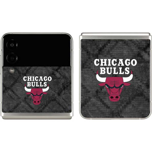 NBA Chicago Bulls Dark Rust Galaxy Z Flip3 5G Skin