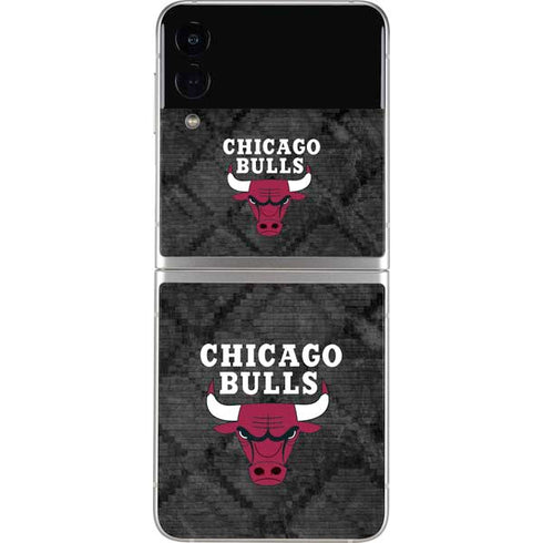 NBA Chicago Bulls Dark Rust Galaxy Z Flip3 5G Skin