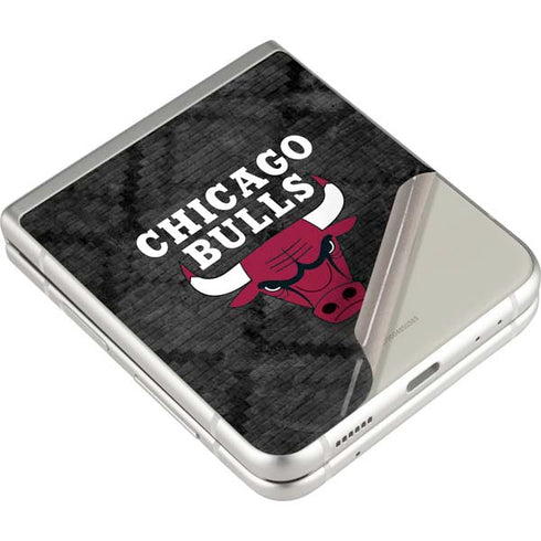 NBA Chicago Bulls Dark Rust Galaxy Z Flip3 5G Skin