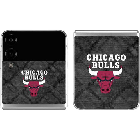 NBA Chicago Bulls Dark Rust Galaxy Z Flip4 5G Skin