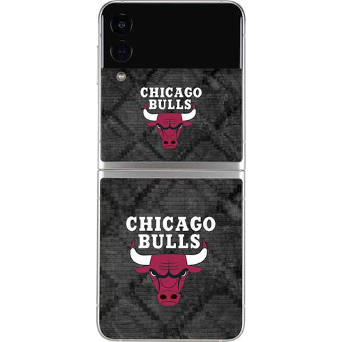 NBA Chicago Bulls Dark Rust Galaxy Z Flip4 5G Skin