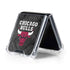 NBA Chicago Bulls Dark Rust Galaxy Z Flip5 5G Clear Case