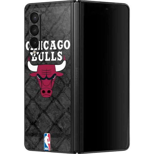 NBA Chicago Bulls Dark Rust Galaxy Z Fold3 5G Skin