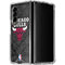 NBA Chicago Bulls Dark Rust Galaxy Z Fold4 5G Clear Case