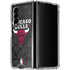 NBA Chicago Bulls Dark Rust Galaxy Z Fold4 5G Clear Case