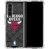 NBA Chicago Bulls Dark Rust Galaxy Z Fold4 5G Clear Case