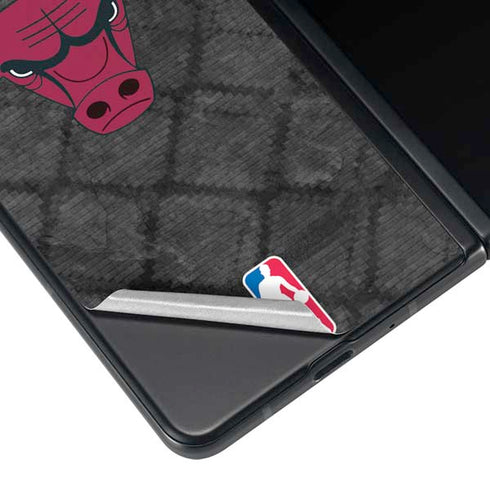 NBA Chicago Bulls Dark Rust Galaxy Z Fold4 5G Skin