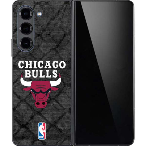 NBA Chicago Bulls Dark Rust Galaxy Z Fold5 5G Skin