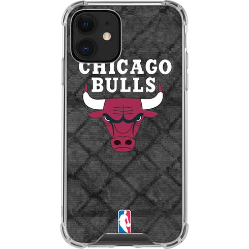 NBA Chicago Bulls Dark Rust iPhone 12 Clear Case