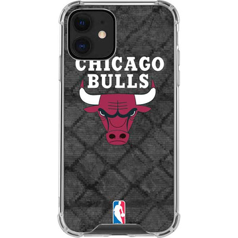 NBA Chicago Bulls Dark Rust iPhone 12 Mini Clear Case