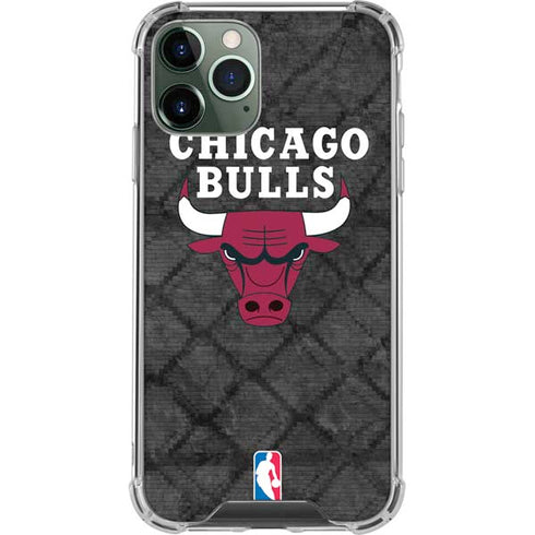 NBA Chicago Bulls Dark Rust iPhone 12 Pro Clear Case