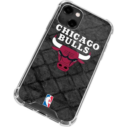 NBA Chicago Bulls Dark Rust iPhone 14 Clear Case