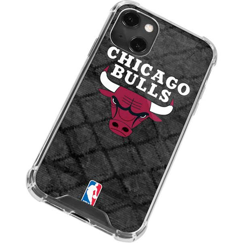 NBA Chicago Bulls Dark Rust iPhone 15 Plus Clear Case