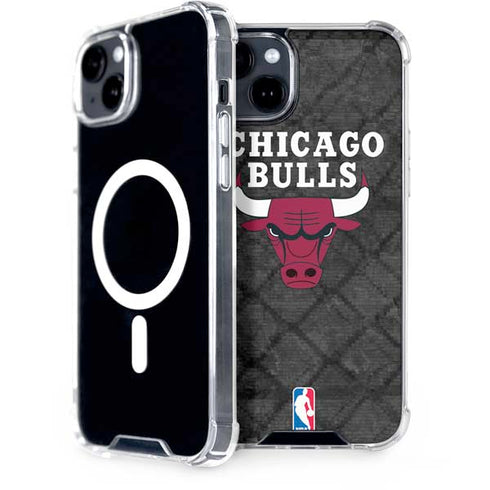 NBA Chicago Bulls Dark Rust iPhone 15 Plus MagSafe Case