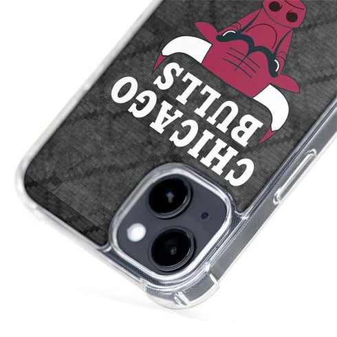 NBA Chicago Bulls Dark Rust iPhone 15 Plus MagSafe Case