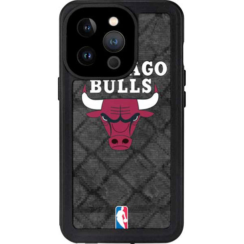 NBA Chicago Bulls Dark Rust iPhone 14 Pro Waterproof Case