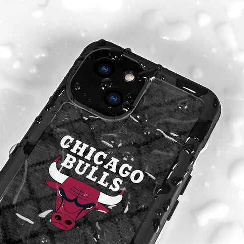 NBA Chicago Bulls Dark Rust iPhone 15 Plus Waterproof Case
