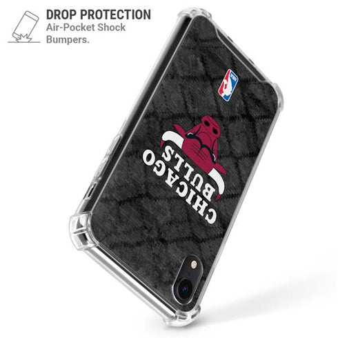 NBA Chicago Bulls Dark Rust iPhone XR Clear Case